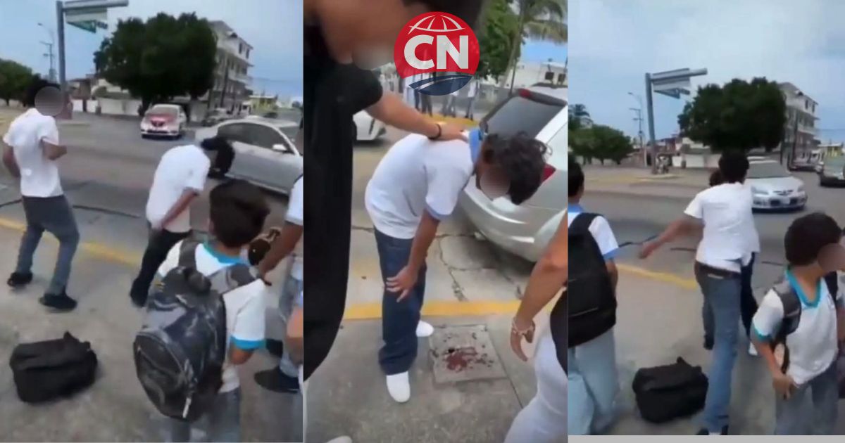 Expulsan a alumno del Colegio Reforma de Veracruz Puerto tras pelea captada en video afuera del plantel
